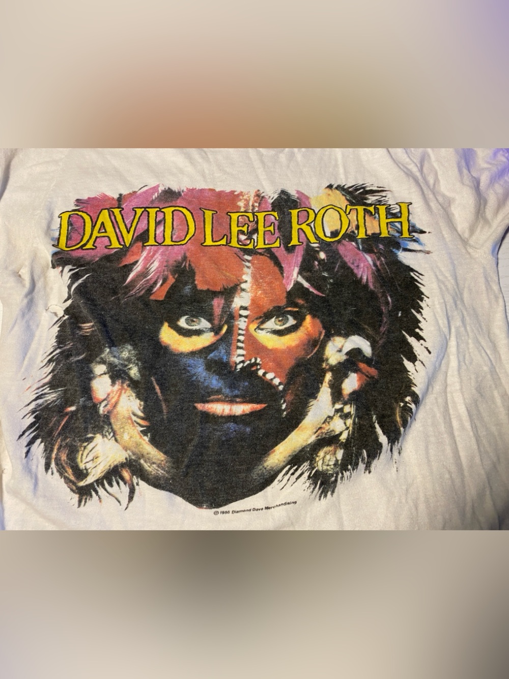 Vintage David Lee Roth 1986 The World Tour Size Medium